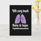 Cystic fibrosis Awareness Cystic Fibrosis Warrior Kaart (Gele Bloem)