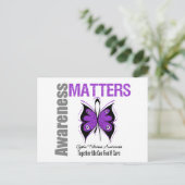 Cystic Fibrosis Awareness Matets Briefkaart (Staand voorkant)