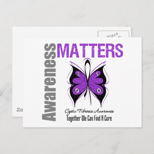 Cystic Fibrosis Awareness Matets Briefkaart (Voorkant / Achterkant)