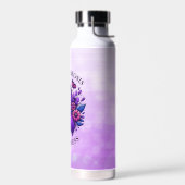 Cystic fibrosis Awareness Ribbon Waterfles (Links)