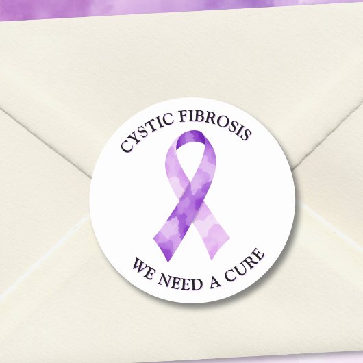 Cystic Fibrosis Awareness| We hebben genezing nodi Ronde Sticker