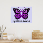 Cystic fibrosis Awareness with Butterfly of Hope Poster (Keuken)