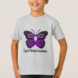 Cystic fibrosis Awareness with Butterfly T-shirt