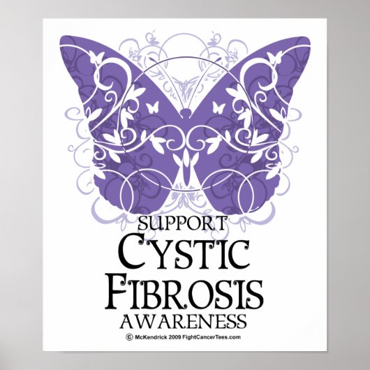 Cystic Fibrosis Butterfly Poster (Voorkant)