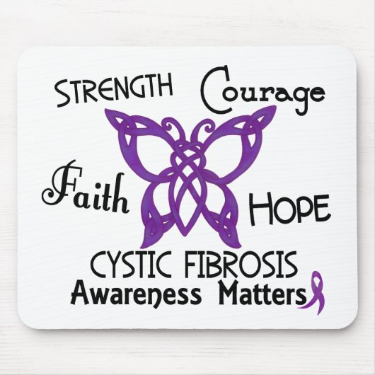 Cystic Fibrosis Celtic Butterfly 3 Muismat (Voorkant)