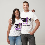 Cystic fibrosis Faith Matters Cross 1 T-shirt (Unisex)