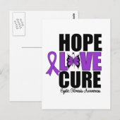Cystic Fibrosis Hope Love Cure Briefkaart (Voorkant / Achterkant)