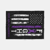 Cystic Fibrosis Krijger Us Vlag Fleece Deken (Voorkant (Horizontaal))