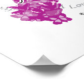 Cystic Fibrosis Ribbon of Butterflies Poster (Hoek)