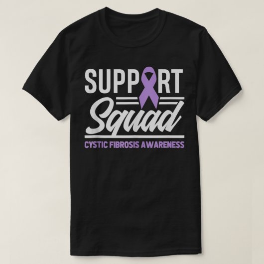 Cystic fibrosis Support Squad Cystic Fibrosis Awar T-shirt (Design voorkant)