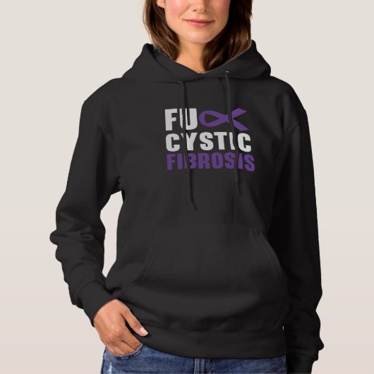 Cystic Fibrosis Warrior Cystic Fibrosis Awareness  Hoodie (Voorkant)