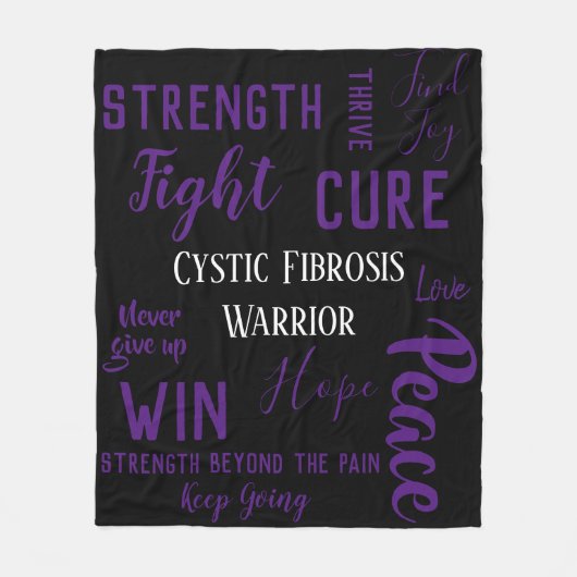 Cystic Fibrosis Warrior deken (Voorkant)