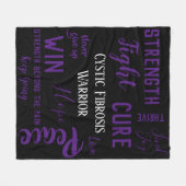 Cystic Fibrosis Warrior deken (Voorkant (Horizontaal))