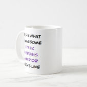 cystic fibrosis warrior, geweldige koffiemok (Voorkant links)