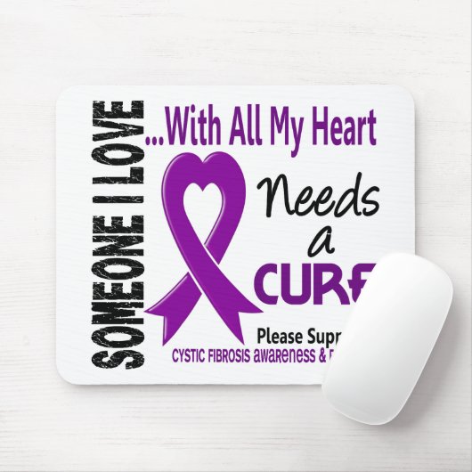 Cystische fibrose heeft een Cure 3 nodig Muismat (Met muis)
