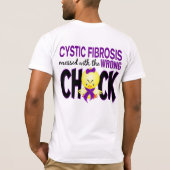 Cystische fibrose met de verkeerde meid t-shirt (Achterkant)