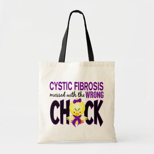 Cystische fibrose met de verkeerde meid tote bag (Voorkant)