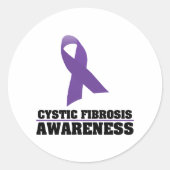 Cystische fibrose ronde sticker (Voorkant)