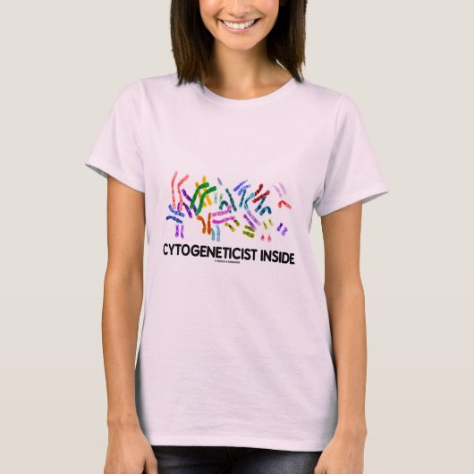 Cytogeneticus Inside (Karyotype) T-shirt (Voorkant)