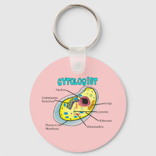 Cytoloog Human Cell Drawing Gifts Sleutelhanger