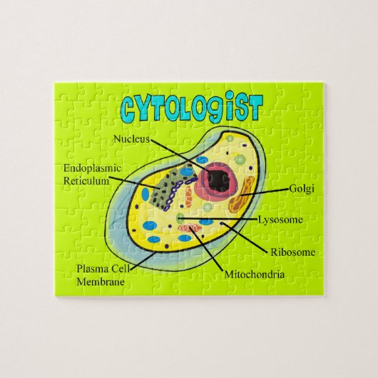 Cytoloog menselijke celpuzzel legpuzzel (Horizontaal)