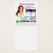 Cytotec Misoprostol compra segura Vierkante Visitekaartjes (Voorkant /achterkant)