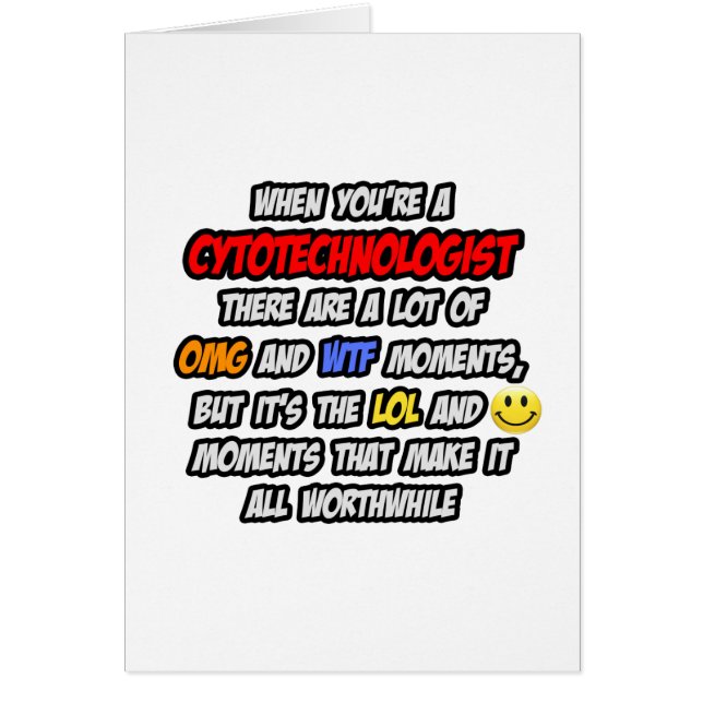 Cytotechnoloog .. OMG WTF LOL (Voorkant)