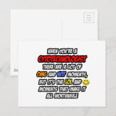 Cytotechnoloog ... OMG WTF LOL Briefkaart (Voorkant / Achterkant)