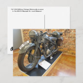 CZ-1935 Militaire  motorfiets Briefkaart (Voorkant / Achterkant)
