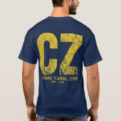 CZ (Kanaalzone) in Geel T-shirt (Achterkant)