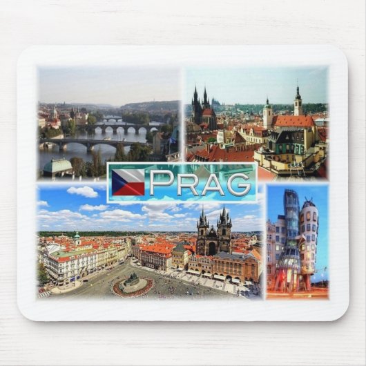 CZ Tsjechië - Praag - Prag - Praag - Praha - Muismat (Voorkant)