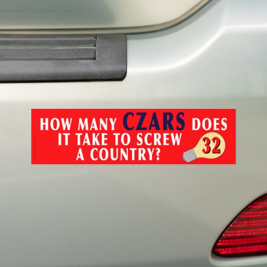 CZAR-Bumpersticker Bumpersticker (Op auto)