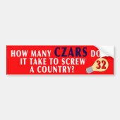 CZAR-Bumpersticker Bumpersticker (Voorkant)