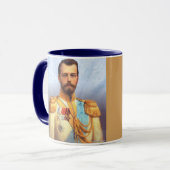 Czar Nicholas II van de Russische Cup Mok (Voorkant links)