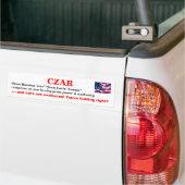 CZAR = Niet-gekozen officiële nr. symbolen Bumpersticker (Op Truck)