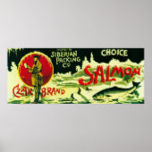 Czar Salmon Can Label Poster (Voorkant)