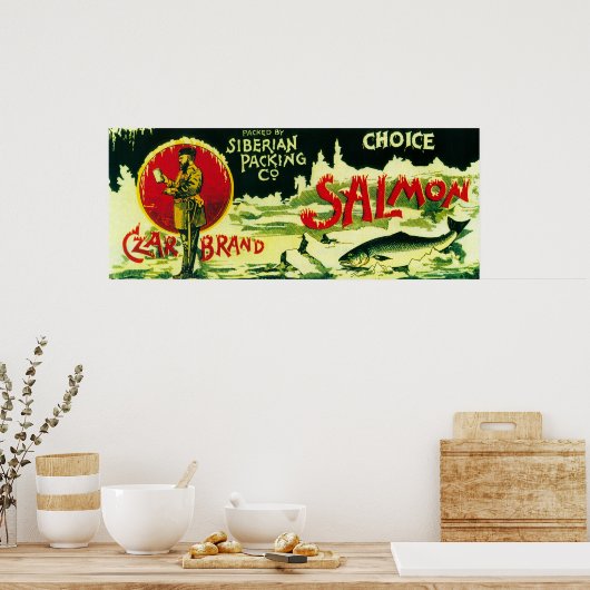 Czar Salmon Can Label Poster (Keuken)
