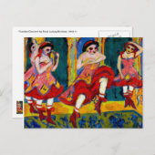 Czardas Dancers door Kirchner Briefkaart (Voorkant / Achterkant)