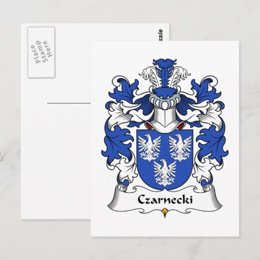 Czarnecki Family Crest Briefkaart (Voorkant / Achterkant)