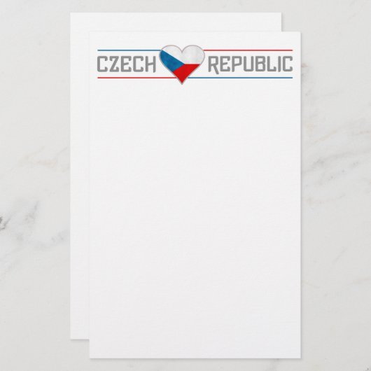CZECH briefpapier - pas aan (Voorkant / Achterkant)