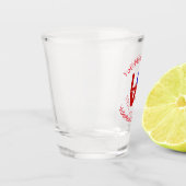 Czech Flag Red LOVE Personalized Text  Shot Glas (Links)