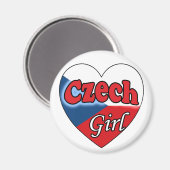 Czech Girl Magneet (Voorkant / Achterkant)