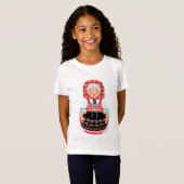 Czech Matryoshka Girls' T-Shirt (Voorkant volledig)