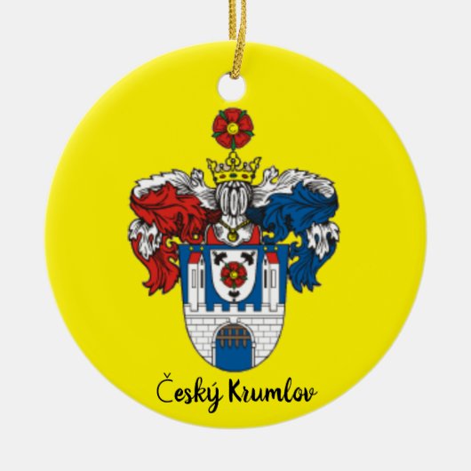 Czech Republic: Český Krumlov Christmas Ornament (Voorkant)