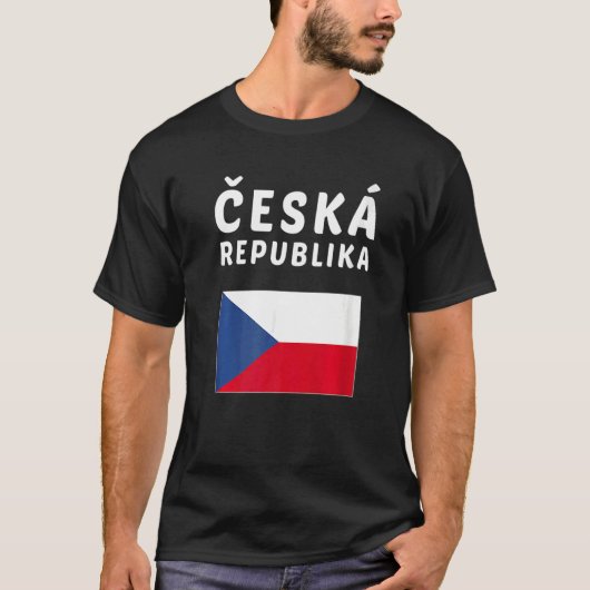 Czech Republic  Czech Flag souvenir T-shirt (Voorkant)