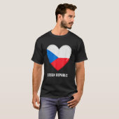 Czech Republic Flag   Czech T-shirt (Voorkant volledig)