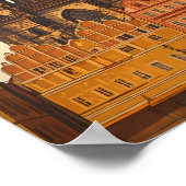 Czech Republic Illustration Travel Art Vintage Poster (Hoek)