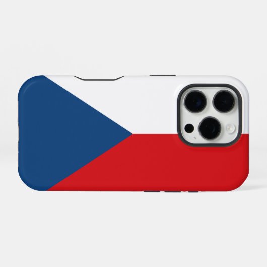 Czech Republic iPhone Hoesje (Achterkant horizontaal)