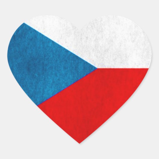 CZECH-stickers Hart Sticker (Voorkant)