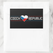 CZECH-stickers Rechthoekige Sticker (Tas)